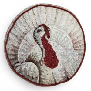 John Derian Beaded Turkey Pillow Round 16” x Target
